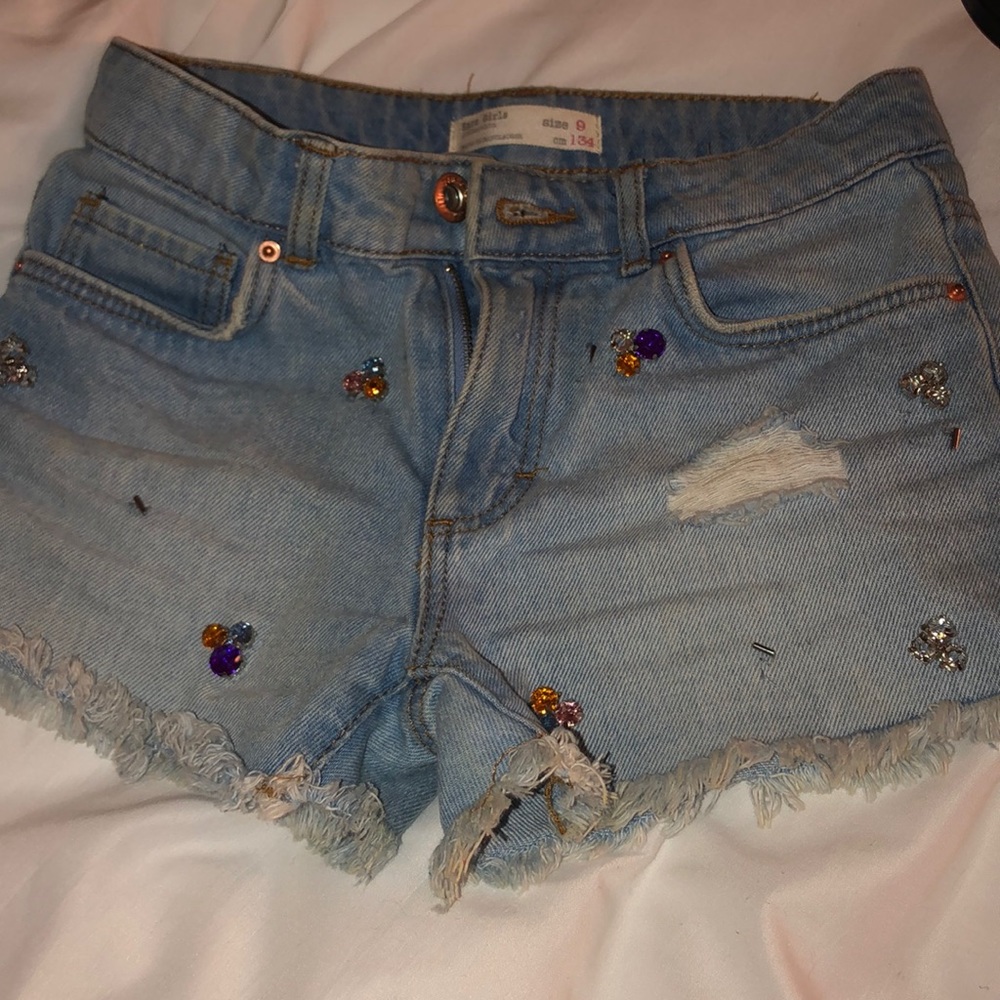 Shorts with Rhinestones